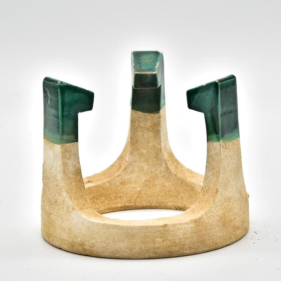 九代 大樋長左衛門 陶土斎 糸目火鉢 五徳 瓶掛け 茶道具 共箱