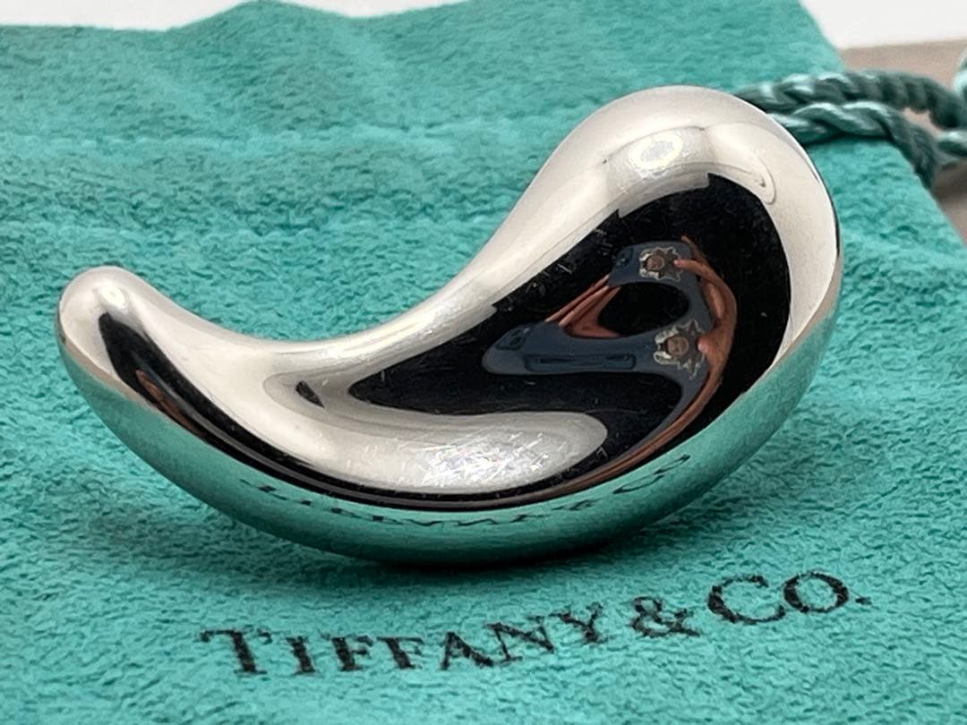 c380 希少　美品　ティファニー　ラージ　ティアドロップ　ブローチ　925