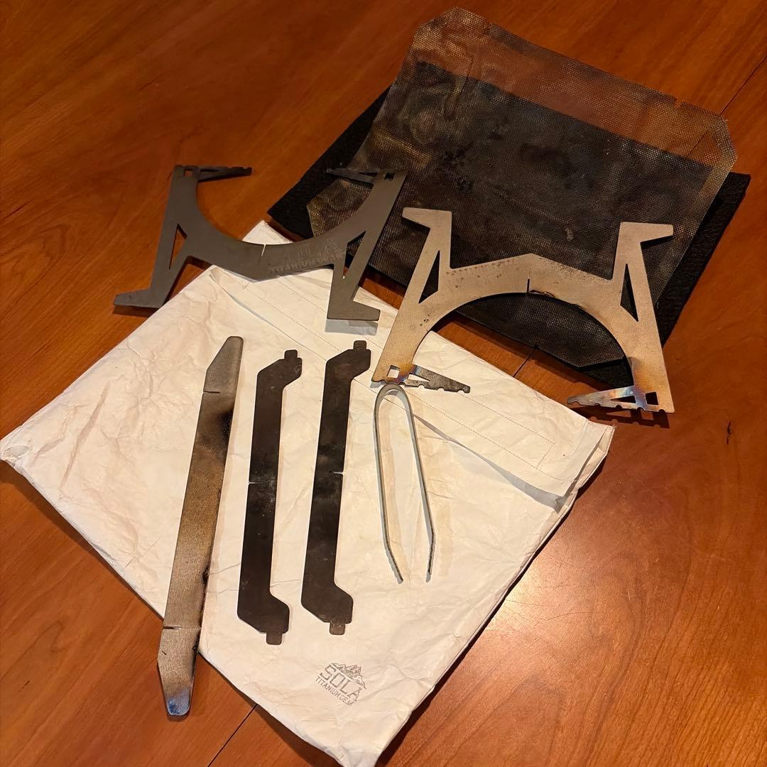 SOLA TITANIUM GEAR ソロキャン焚き火台