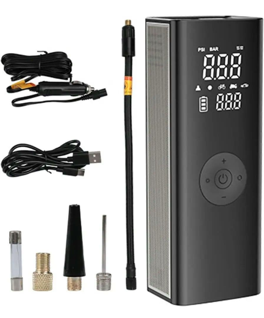 【✨️即購入OK✨️】ポータブル電動空気入れ 多機能エアーコンプレッサー