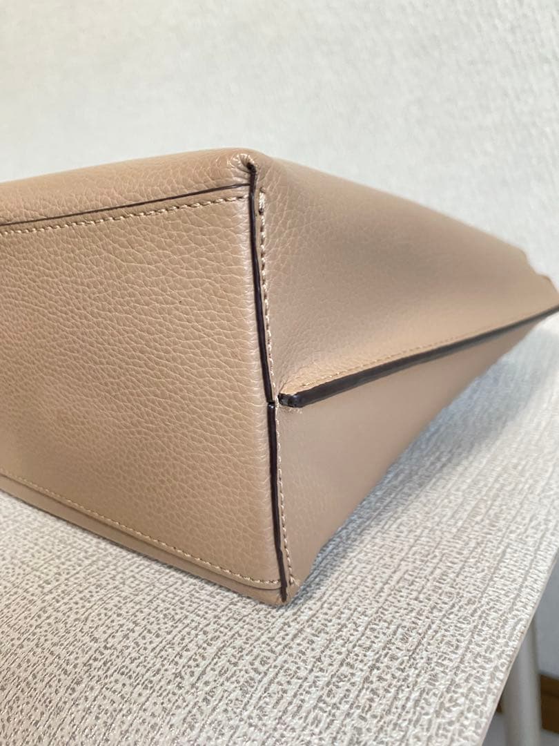 COACHコーチ モリートート ショルダーバッグ 2way レザー ベージュ