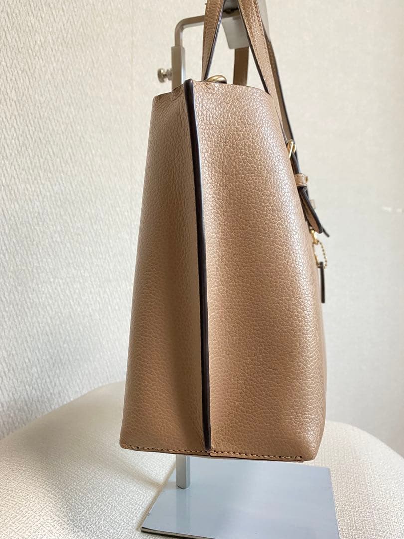 COACHコーチ モリートート ショルダーバッグ 2way レザー ベージュ