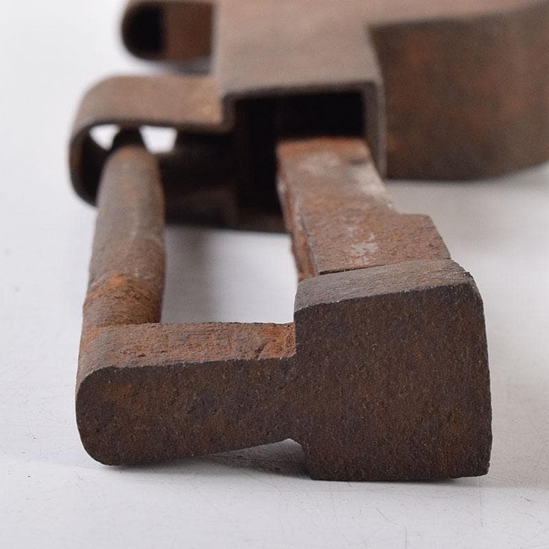 古民具　古鉄　古い錠前　鍵　2点　V　R8682