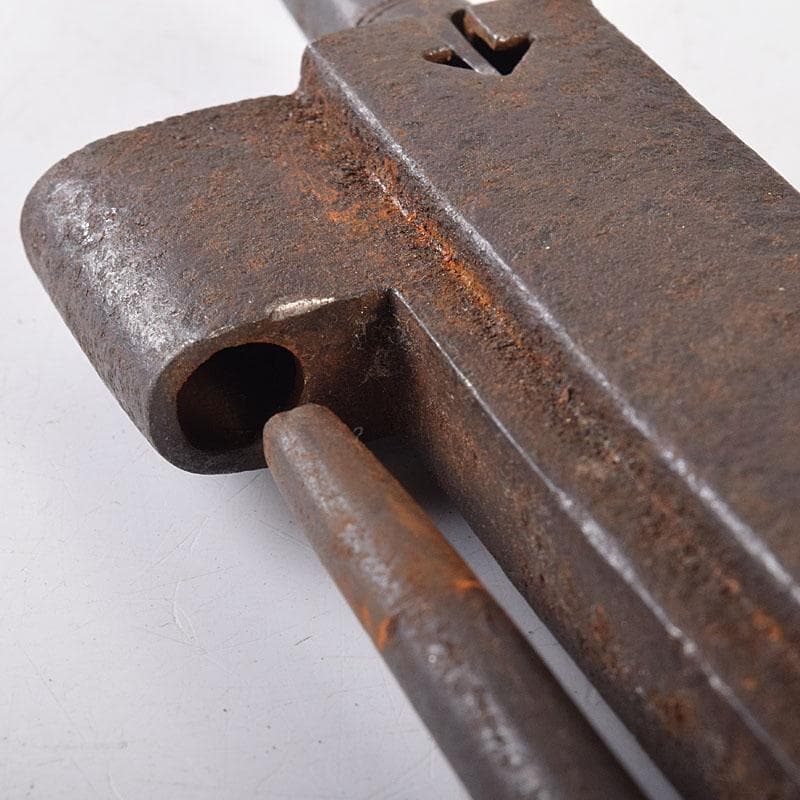 古民具　古鉄　古い錠前　鍵　2点　V　R8682