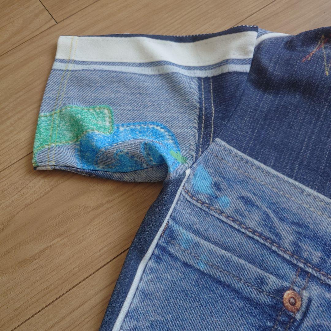 MARK & LONA ポロシャツ デニム調