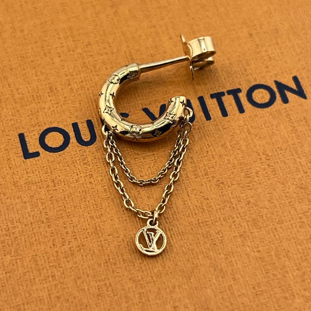 【極美品】ルイヴィトン ブックルドレイユ ミニフープ ナノグラム