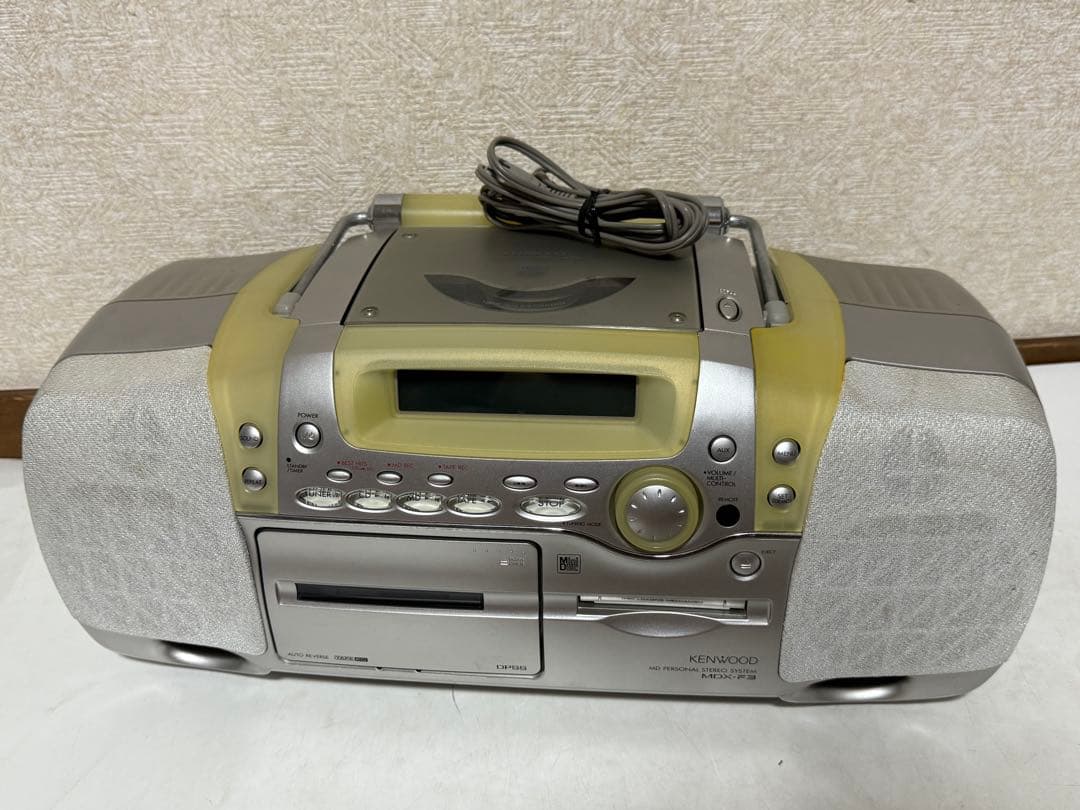 完動品 KENWOOD MDX-F3 CD MD AM/FMラジオ　ラジカセ