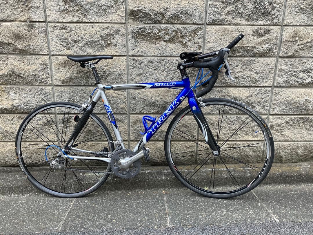 TREK2000 ロードバイク シルバー/ブルー