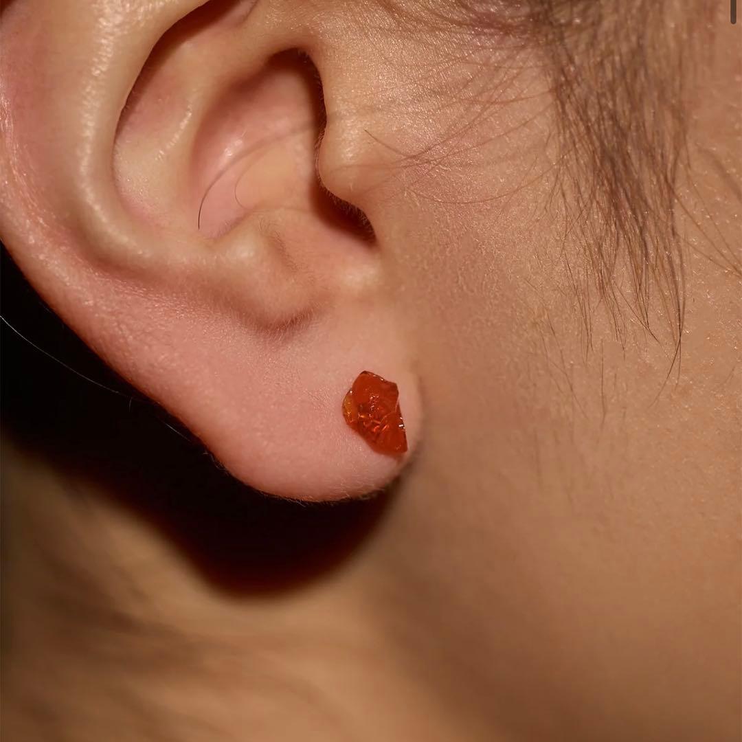 【12日限定お値下げ】bororo ファイヤーオパール　シングルピアス