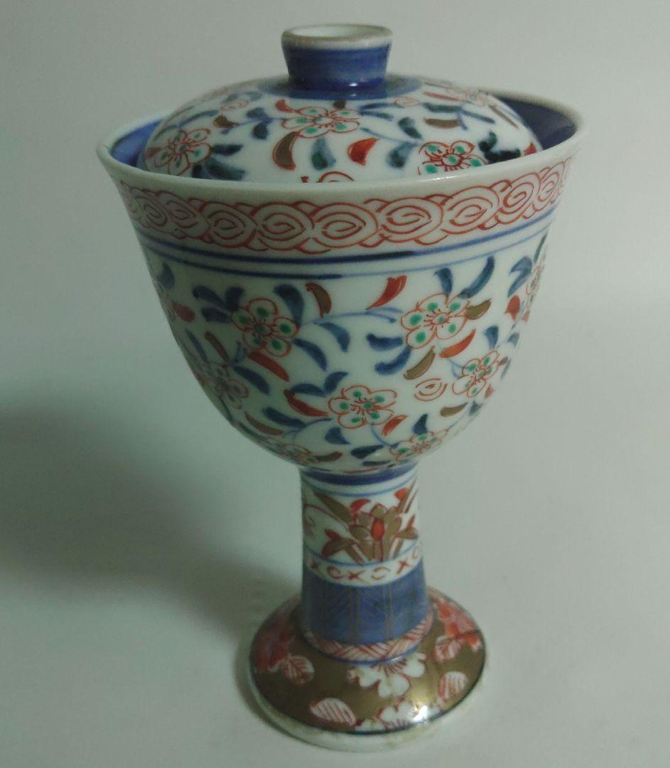 伊万里　馬上杯　向付　在銘　色絵　手書き　茶道具　酒器