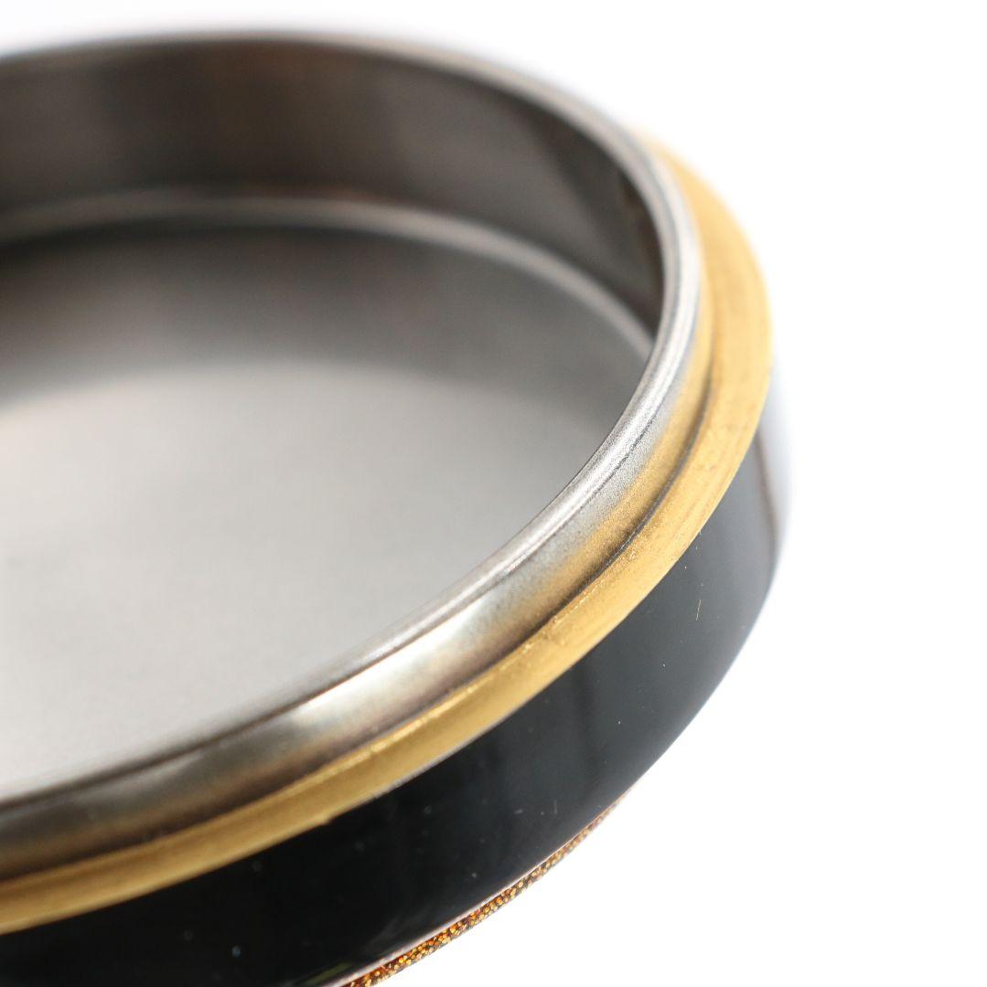 浜崎貞鳳作 楽器金蒔絵 香合 内銀溜塗 輪島塗 茶道具 共箱　rM975