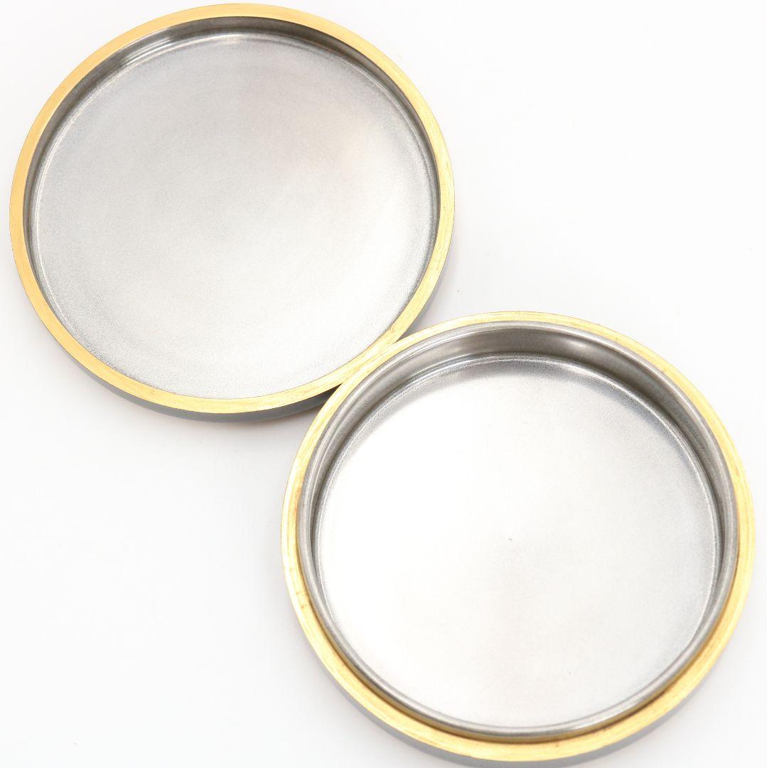 浜崎貞鳳作 楽器金蒔絵 香合 内銀溜塗 輪島塗 茶道具 共箱　rM975