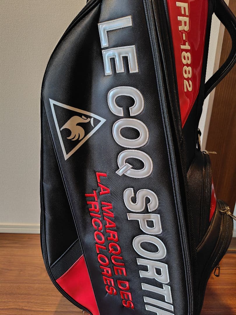 LE COQ SPORTIF ゴルフバッグ FR-1862 黒/赤