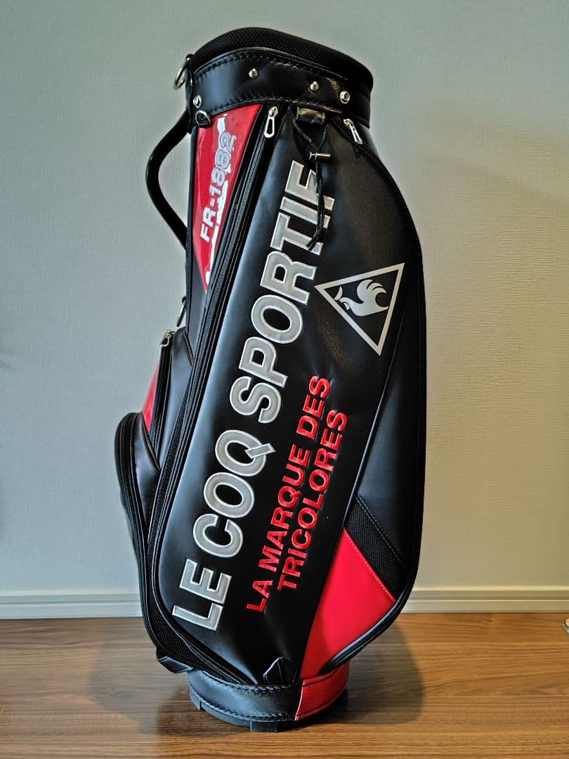 LE COQ SPORTIF ゴルフバッグ FR-1862 黒/赤