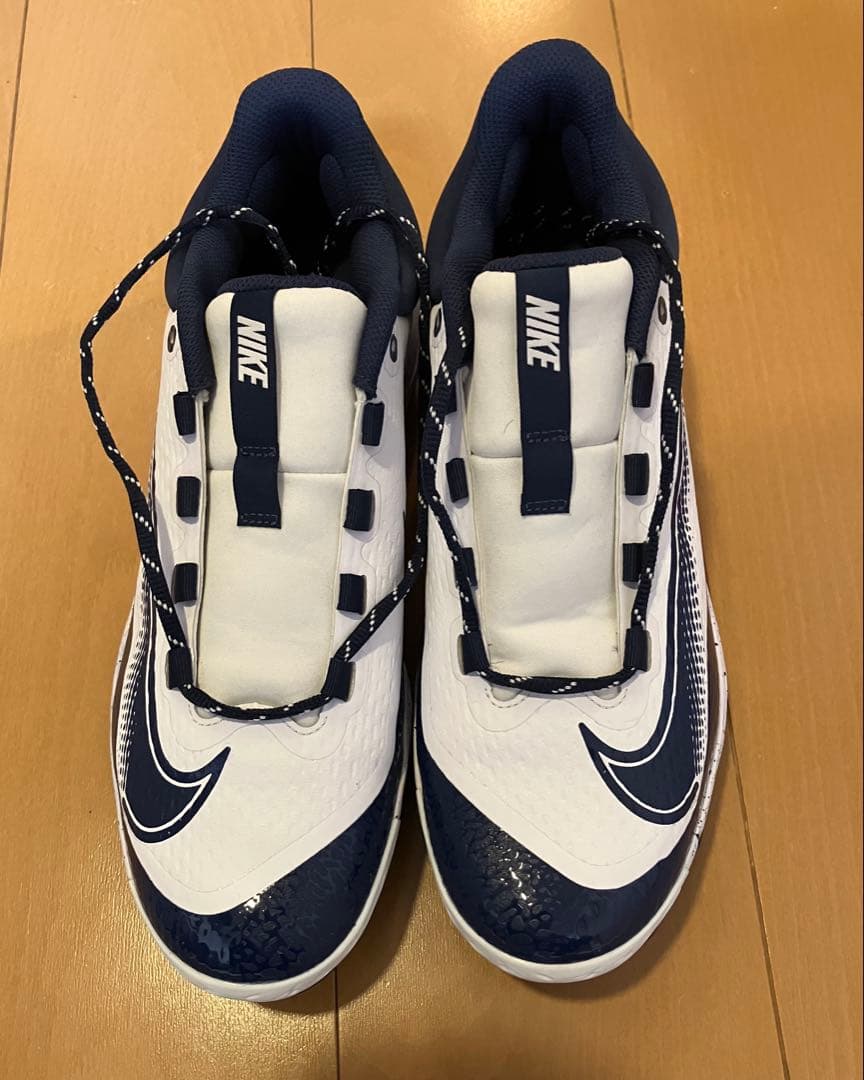 NIKE ポイントスパイク　ホワイト/ネイビー　29cm