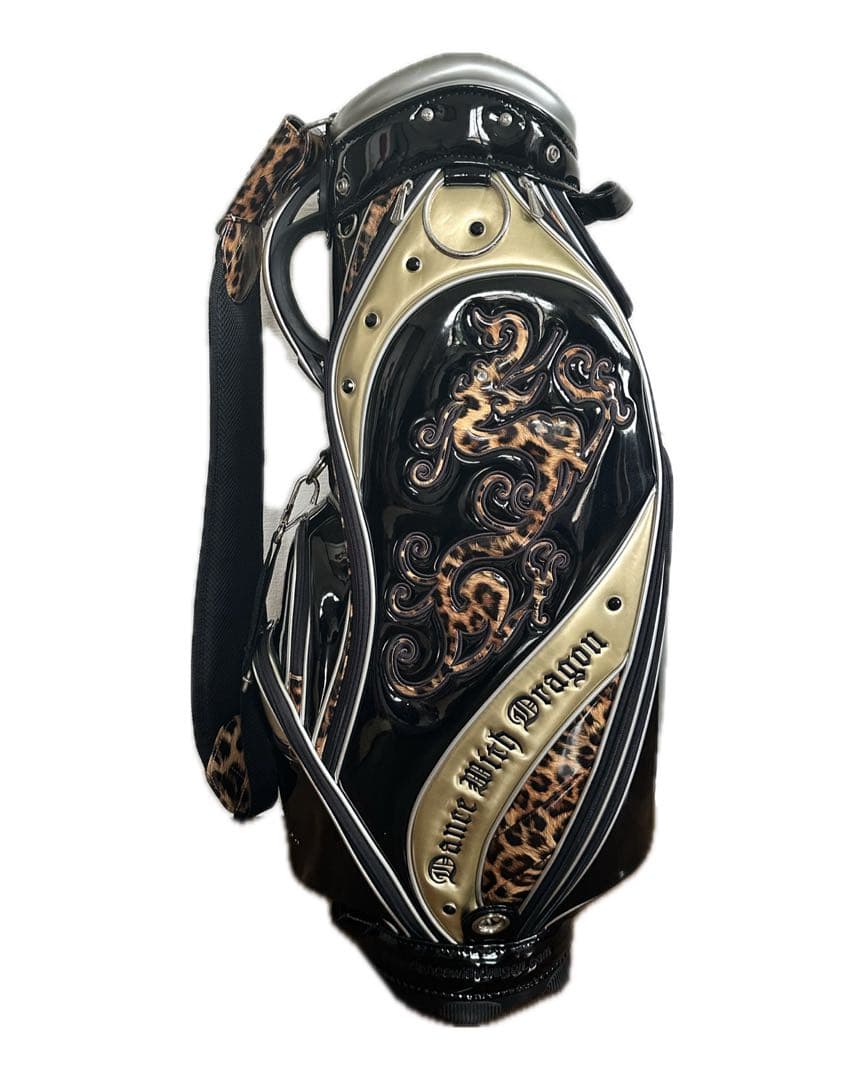 DANCE WITH DRAGON キャディーバック　ヒョウ柄