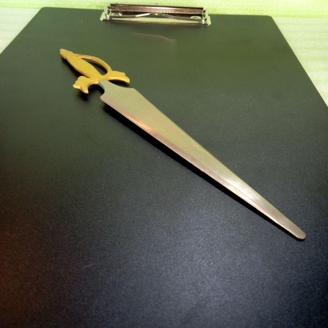 剣デザイン　ペーパーナイフ　paper knife　tape　インテリア　レア