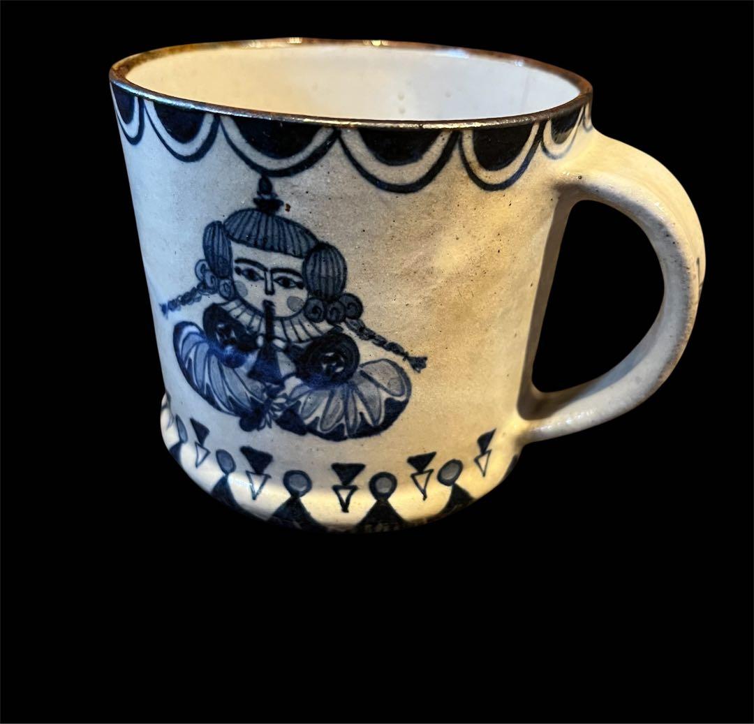 ヒヅミ峠舎 マグカップ大/染付、絵付