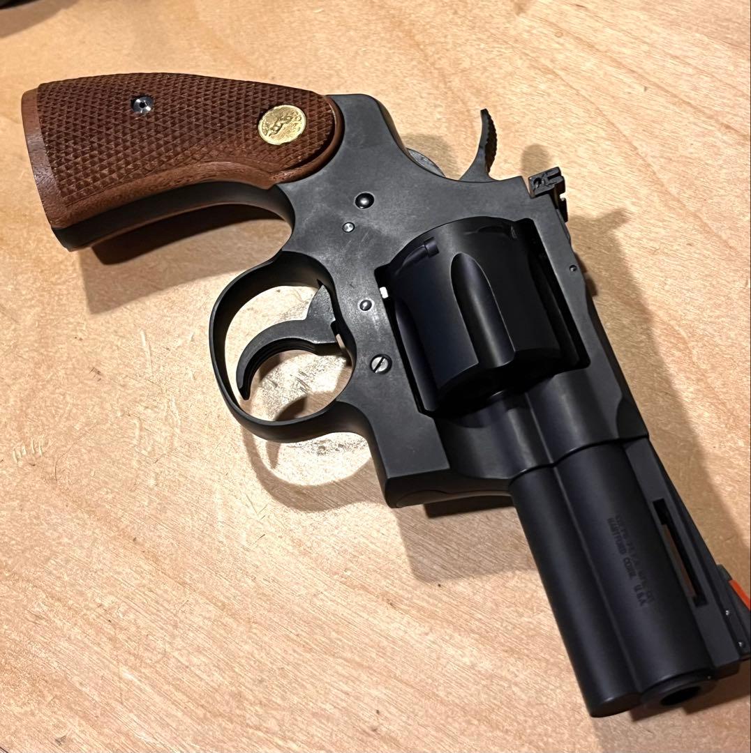 タナカ コルトコンバットパイソン R-モデル HW 木製グリップ 付き