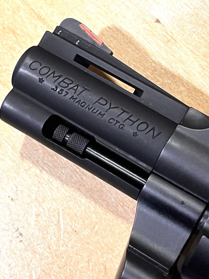 タナカ コルトコンバットパイソン R-モデル HW 木製グリップ 付き