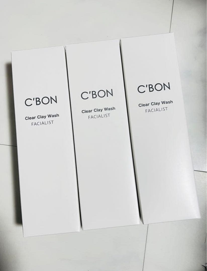 C'BON シーボン フェイシャリスト クリアクレイウォッシュ 130g 3個