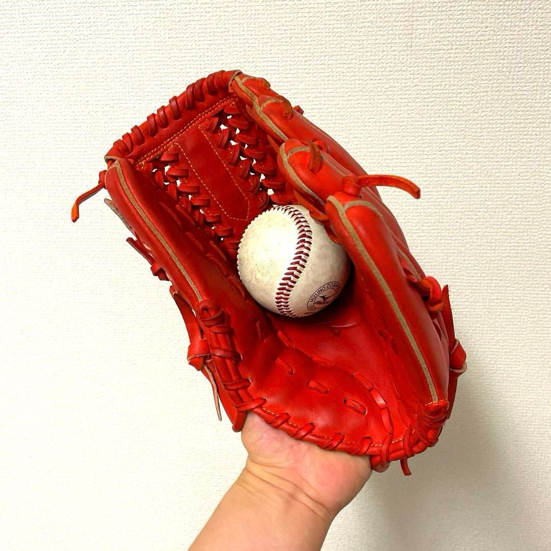 472 ミズノ グローバルエリート 型抜群 極美品 軟式 少年 内野手用グローブ