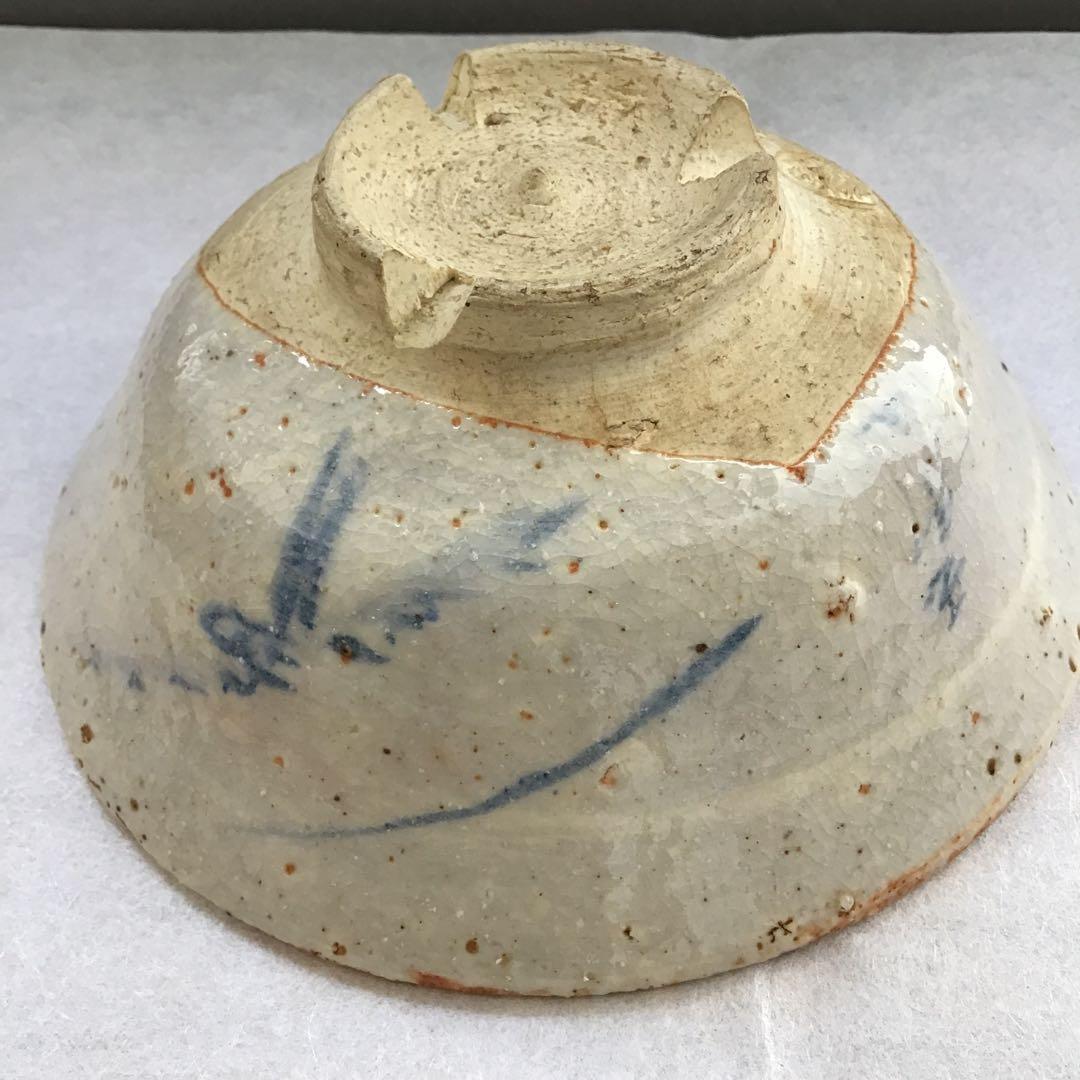 茶道具　萩焼平茶盌　丹羽玉邦画　新兵衛作　不染斎書付き　共箱　紙箱　S265HC