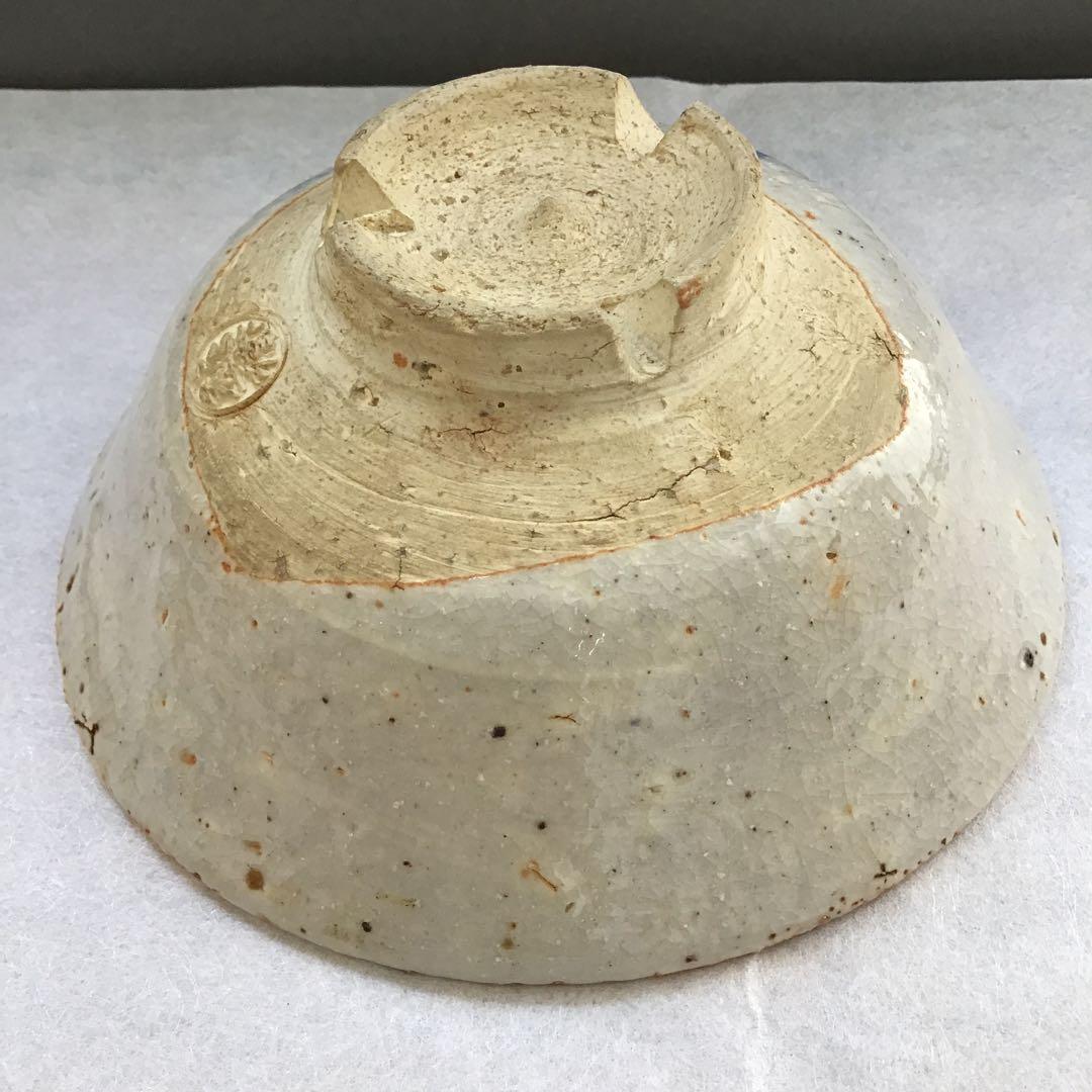 茶道具　萩焼平茶盌　丹羽玉邦画　新兵衛作　不染斎書付き　共箱　紙箱　S265HC