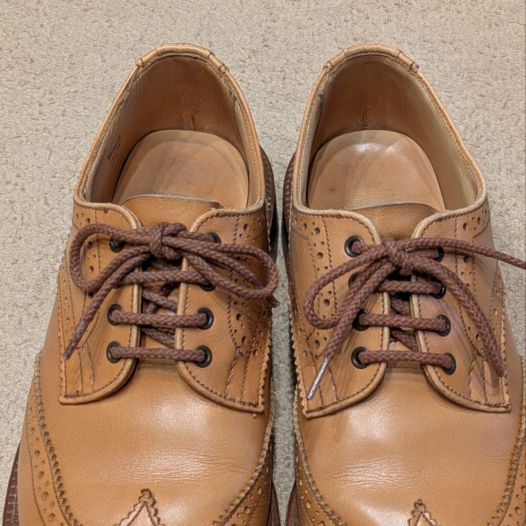 トリッカーズ バートン 4.5 ブラウン ウイングチップ