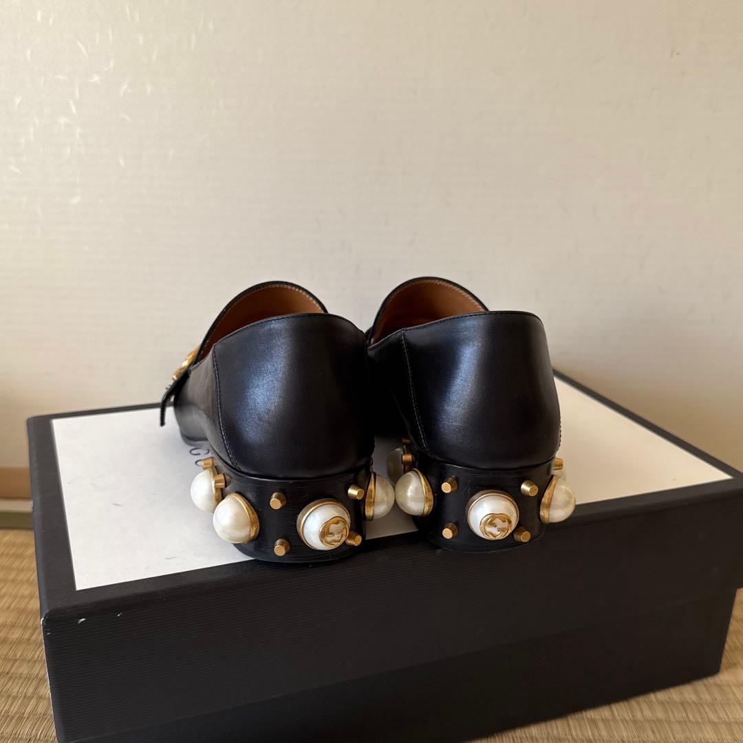 グッチ GGマーモント パール ローファー 36