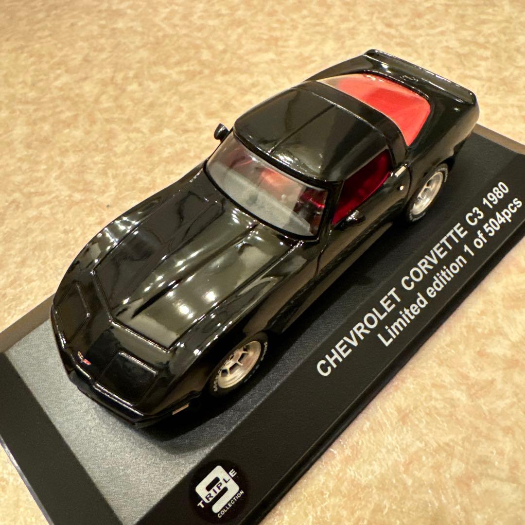 トリプル9 コレクション シボレー コルベット C3 1980 ミニカー