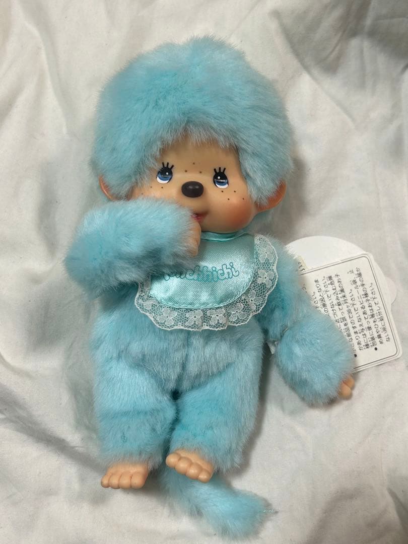 【希少品】モンチッチ 30周年トーンシリーズ セキグチ ライトブルーぬいぐるみ