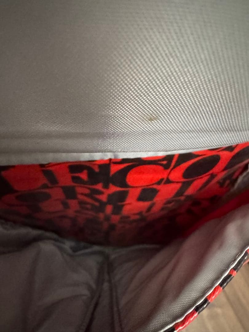 reisuke1020 le coq sportif ゴルフバッグ 赤黒