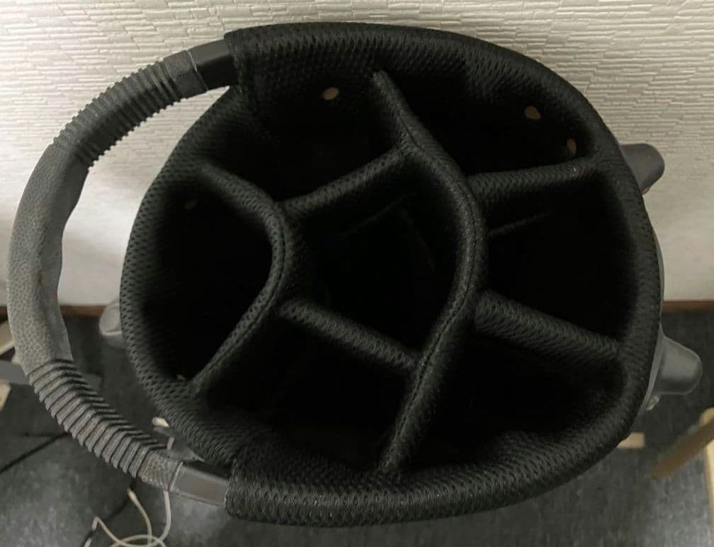   ゴルフ キャディバッグ スタンド式 ブラック