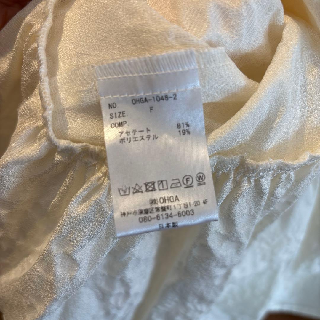 ohga furuit OHGA オーガ　フローラルブラウス パターンブラウス