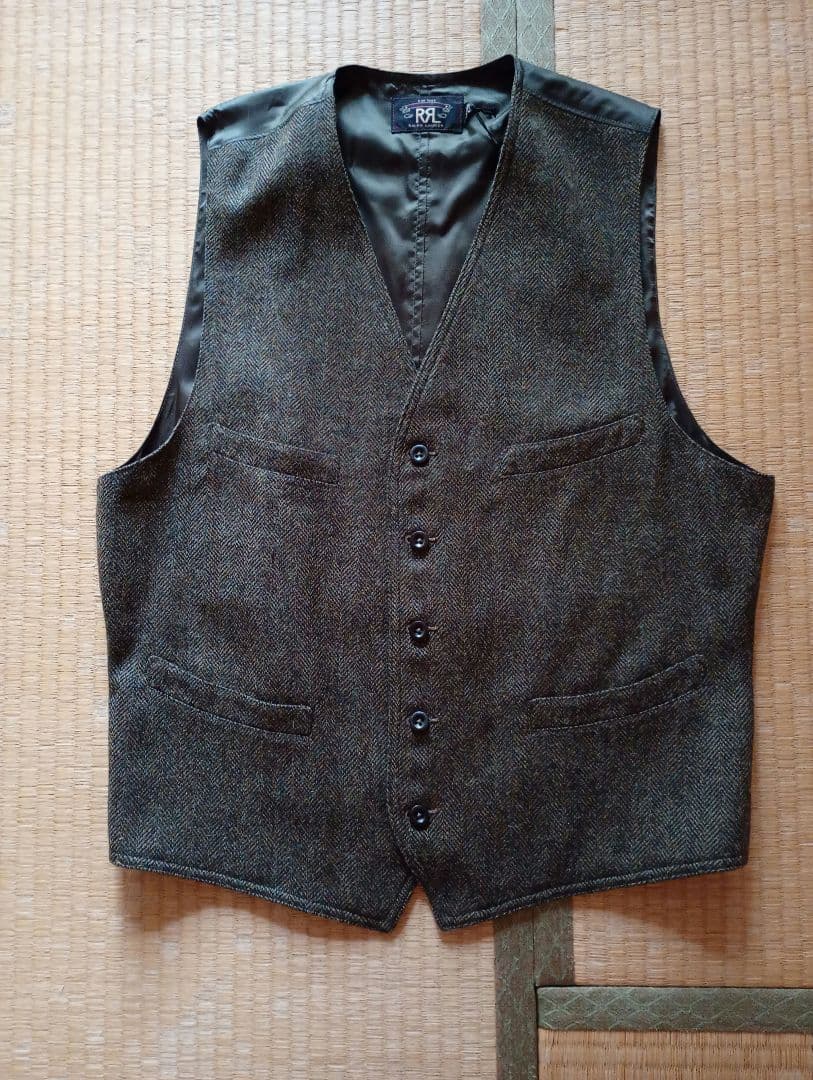新品未使用　RRL ヘリンボーン　ベスト　ツイード　ベッカム　ボルチモア