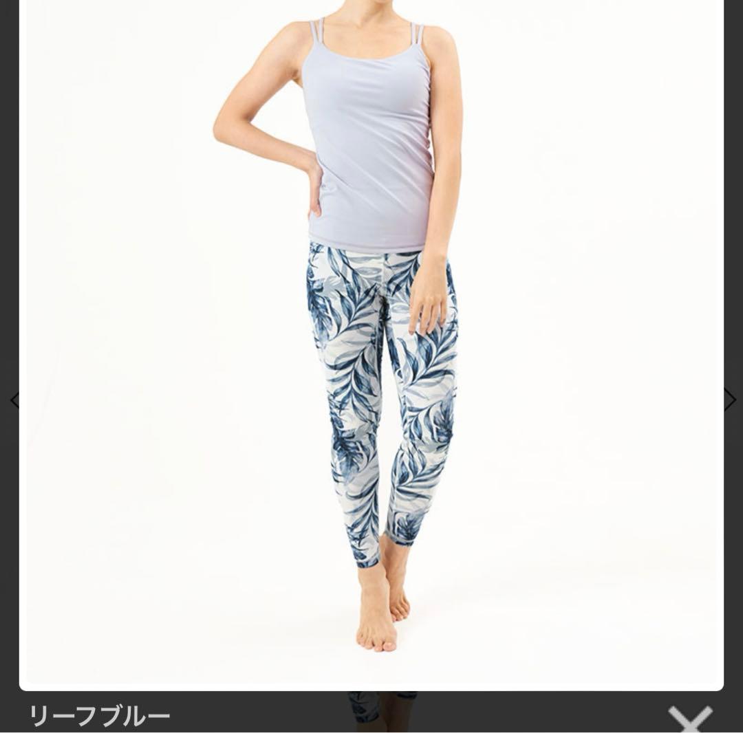 LAVA ヨガ　ウェア　M リーフブルー