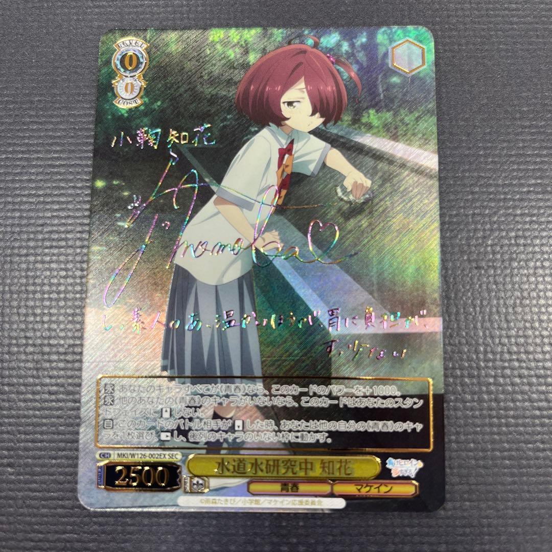 ジ*中様 ヴァイス　負けヒロインが多すぎる 水道水研究中 知花 SEC サイン