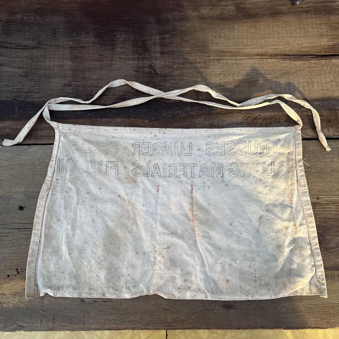 アメリカ ヴィンテージ ワークエプロン Stauffer 当時物