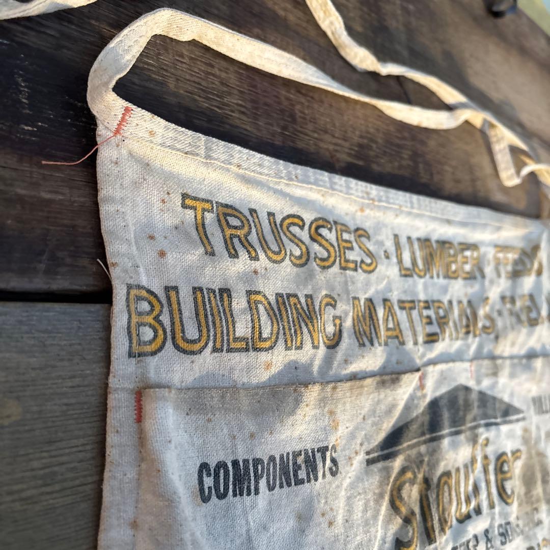 アメリカ ヴィンテージ ワークエプロン Stauffer 当時物