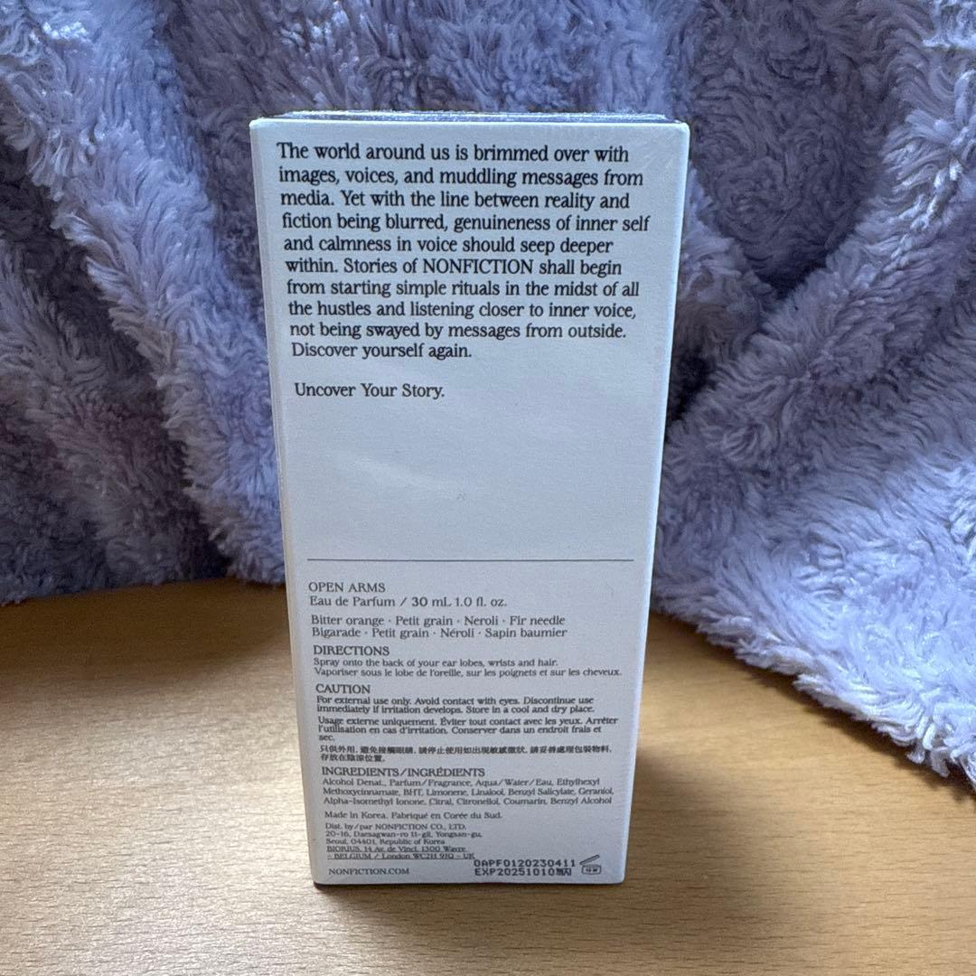 香水(女性用) OPEN ARMS 30ml NONFICTION