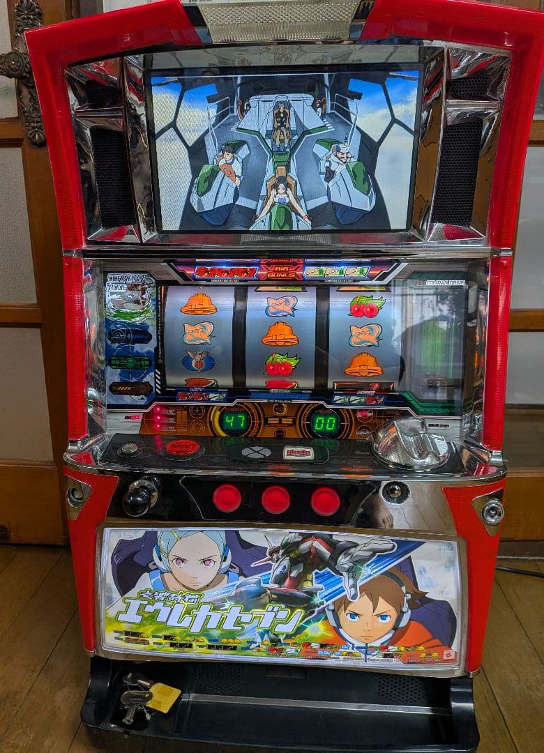 パチスロ 実機 エウレカセブン 初代【不要機】【送料無料】