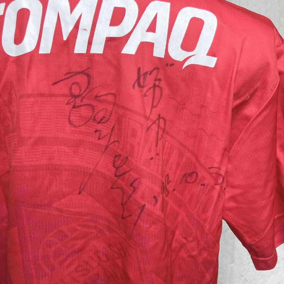 浦和レッズ 1997年 ホーム ユニフォーム Lサイズ アンブロ 直筆サインあり