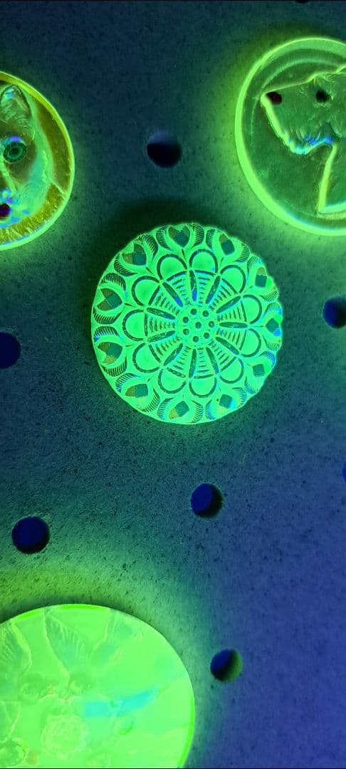 【希少】ウランガラス　大正アンティーク　大正時計　まとめ売り　発光　レトロ