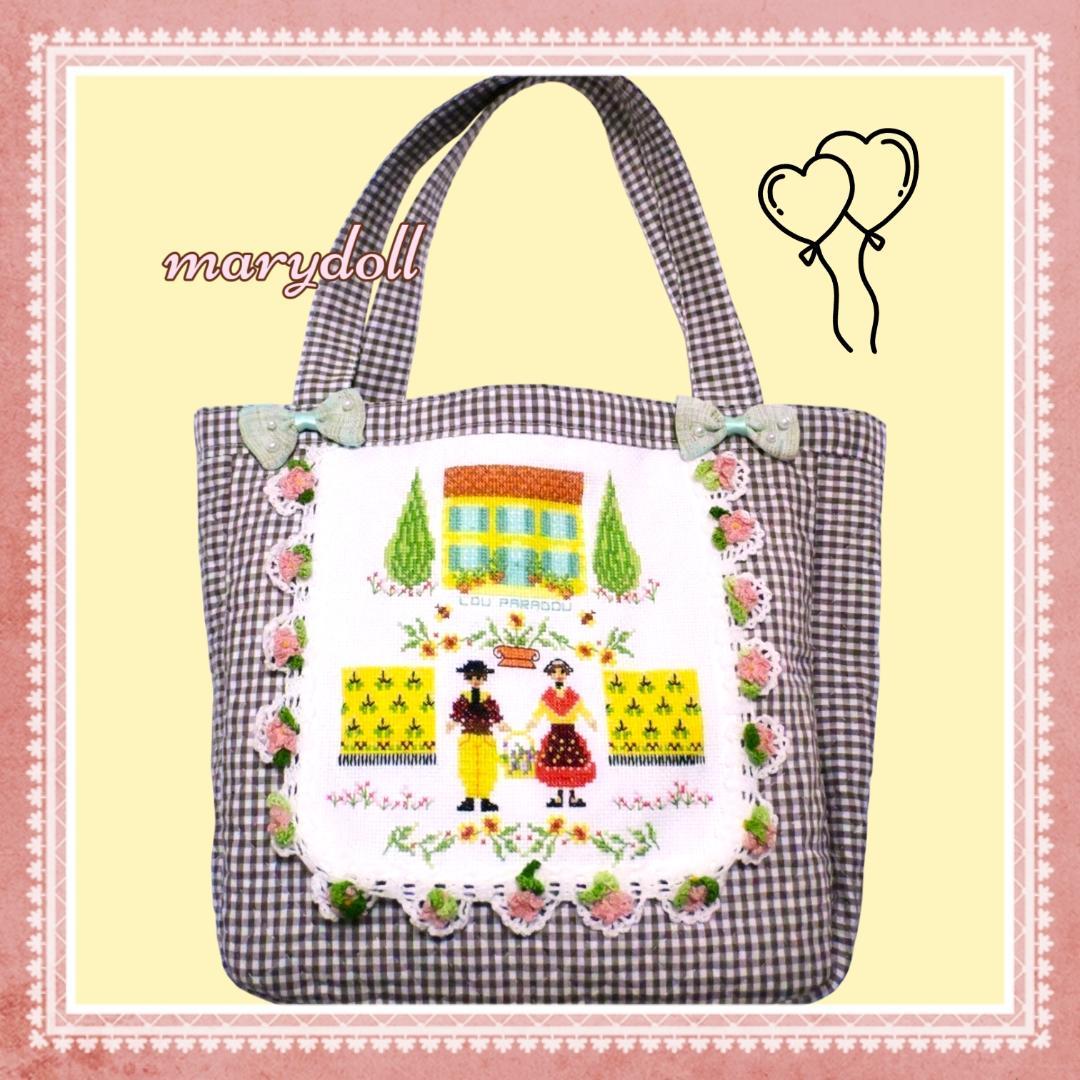 marydoll 刺繍トートバッグ
