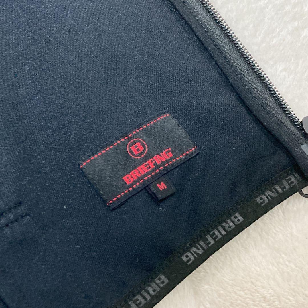 【美品】BRIEFING GOLF ジップアップベスト ストレッチ 3Dロゴ M