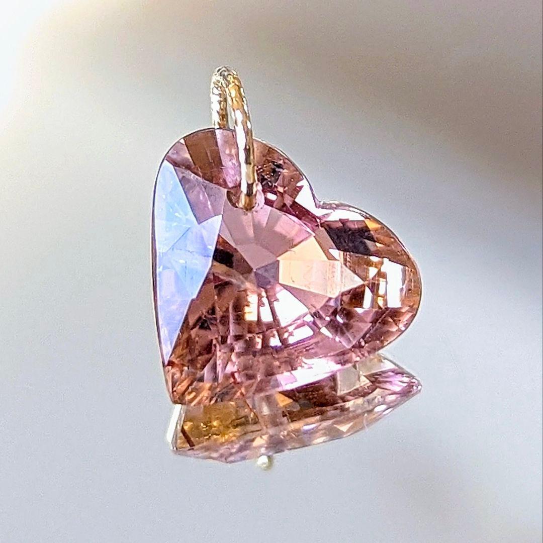 ♢N♢K18 ピンキッシュオレンジトルマリン4.55ct チャーム