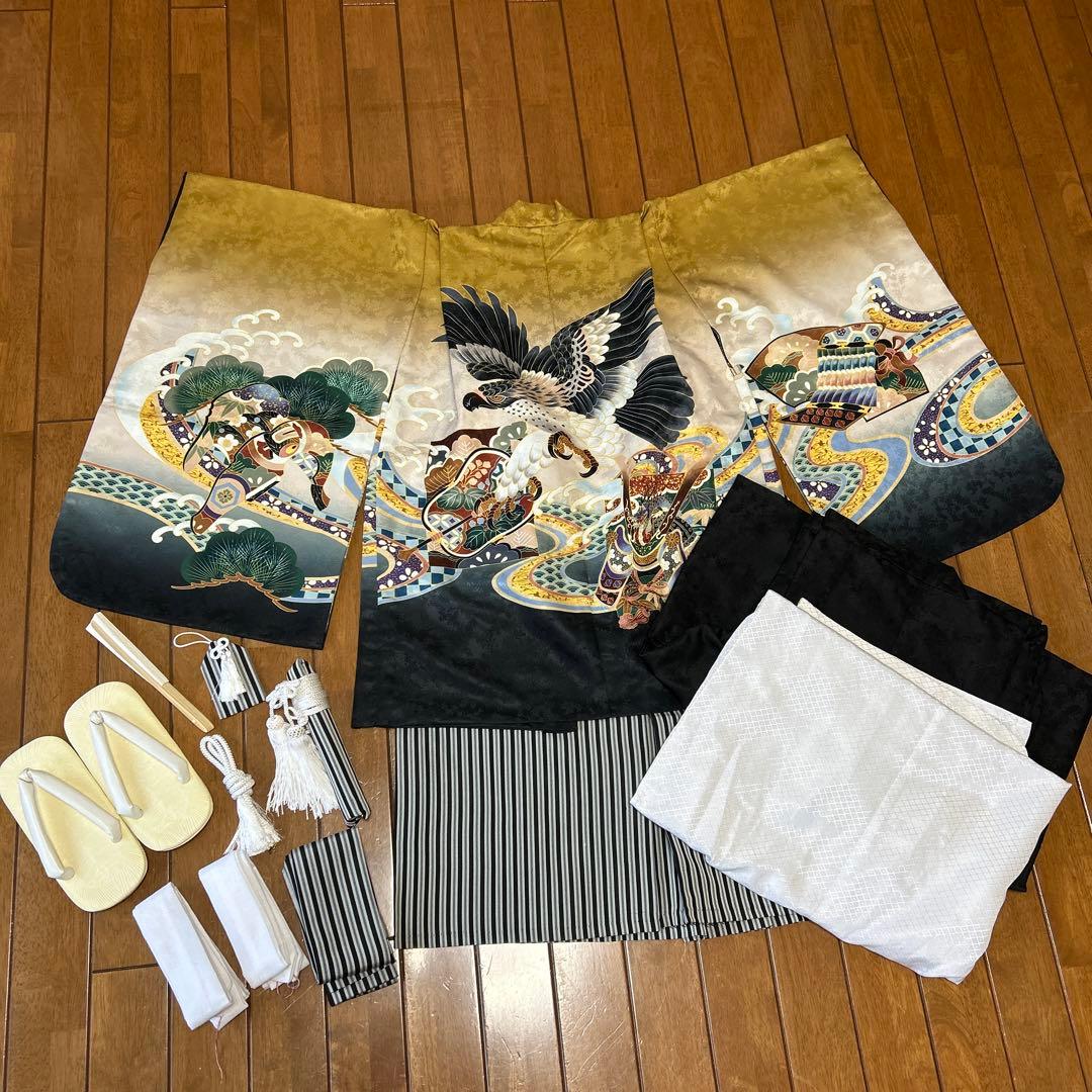 七五三　着物　羽織　袴　男の子　5歳