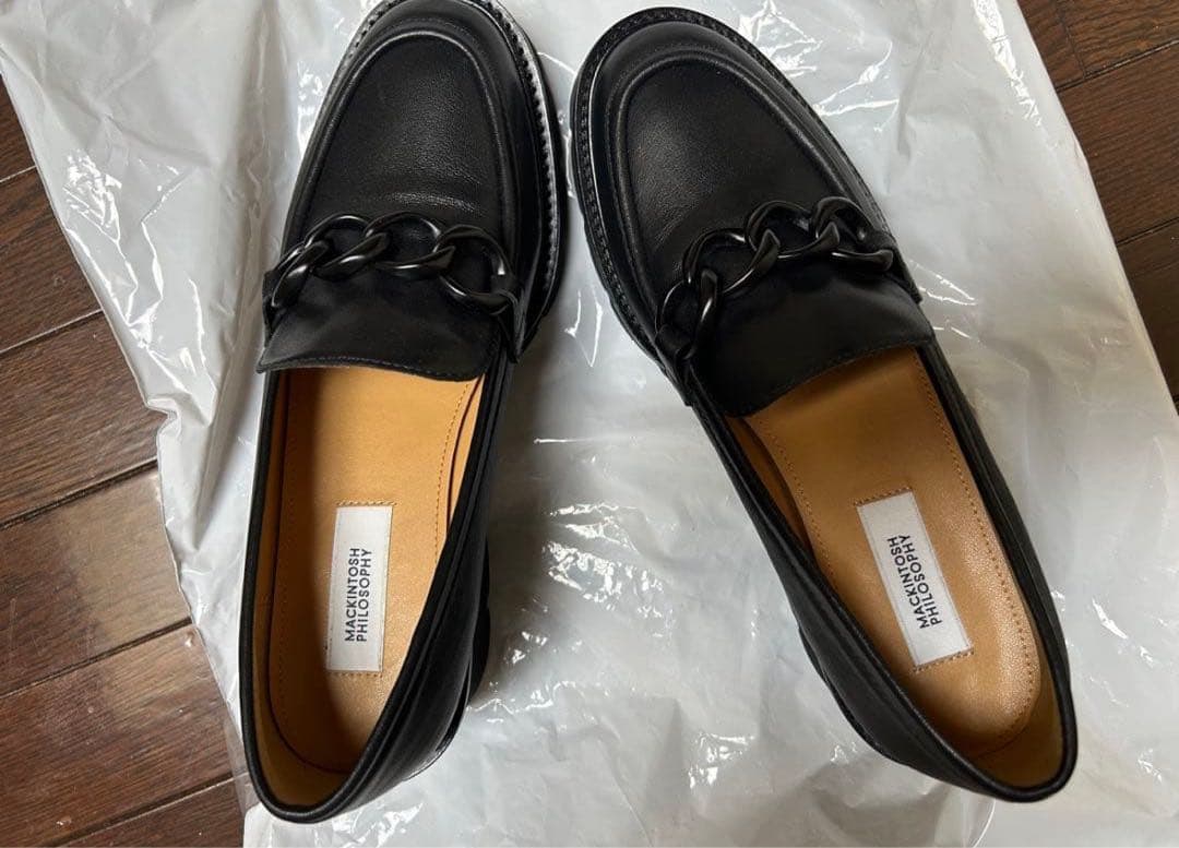 美品　MACKINTOSH PHILOSOPHY 黒 ローファー
