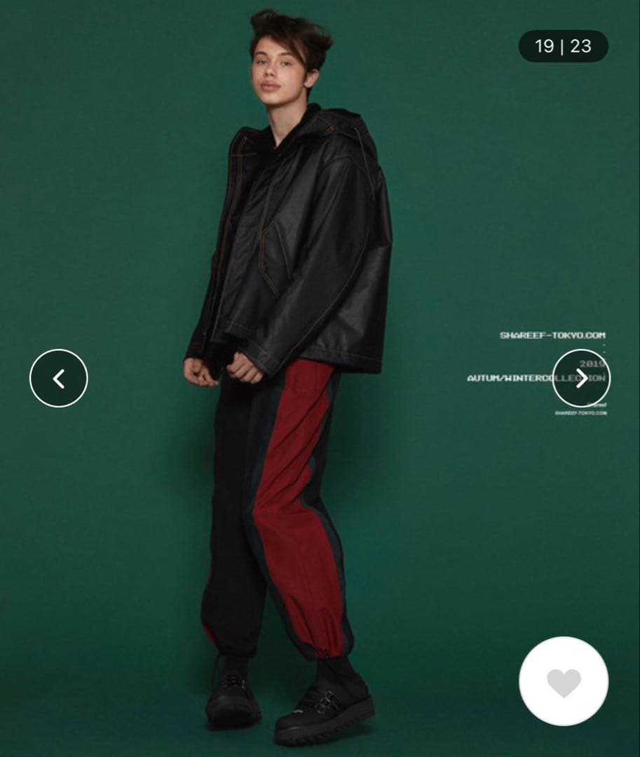 【希少】　shareef モッズコート　蜂ロゴ　グレー系